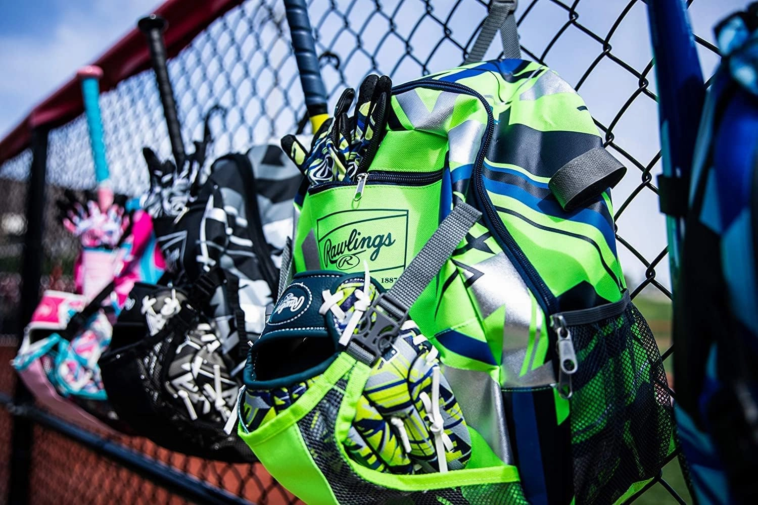 Rawlings | REMIX T-Ball & Youth Backpack Equipment Bag | Baseball/Softball | Multiple Colors