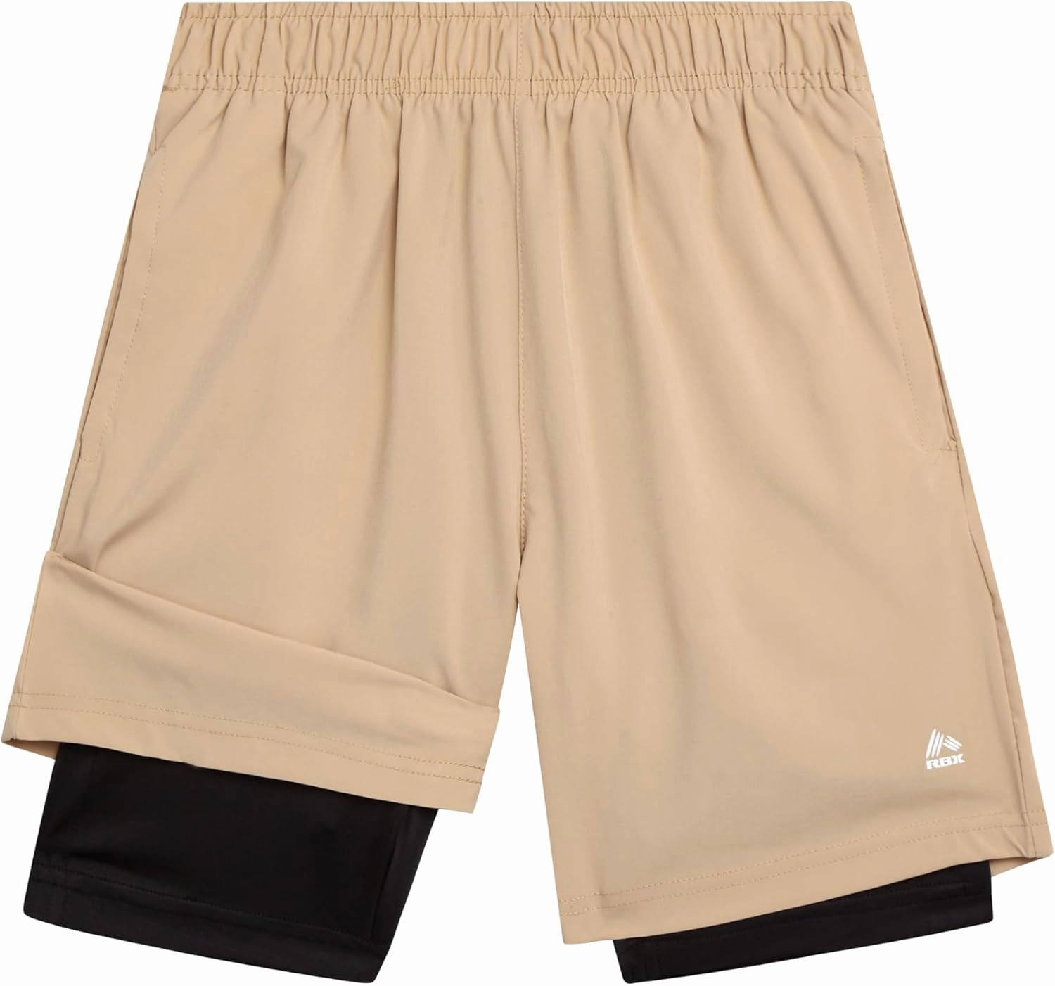 RBX Boys Athletic Shorts - 2 Pack Active Performance Base Layer Basketball Shorts for Sports, Gym and Workout (Sizes: 8-16)