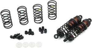 Rc Shock Absorber 65MM 1/10 2PCS Aluminum Big Bore GO Damper Set RC Car Offroad For Buggy Tracked Vehicle Parts And Accessories Upgrade Replacement And Use(Yellow)