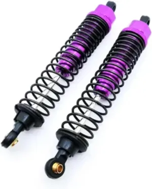 Rc Shock Absorber For HSP 108004 08041 1:10 4WD 2pcs Adjustable Aluminum Oil Shock Absorber Oil Filled Off Road Monster Truck RC Car Parts Replacement Use(Purple)