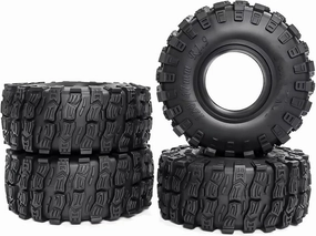 RC Car Accessories Compatible with Axial for SCX10 Pro for Capra for Traxxas for TRX4 D90 for Redcat 120mm 1.9" Soft Rubber Tire Wheel Tyre 1/10 RC Car