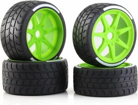 Rc Car Wheel Rim Tire Compatible with Arrma for Felony for FSR for Model GT 1/7 RC Crawler Parts RC Car Models 4pcs 53/107 42/100 Tire Tyre 17mm Wheel Hex