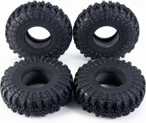 Rc Car Wheel Rim Tire Compatible with SCX10 D90 for TRX4 TF2 CC01 for Capra 1/10 RC Car Part 1.9 Inch Crawler Wheel Tires 108mm Diameter 42mm Width