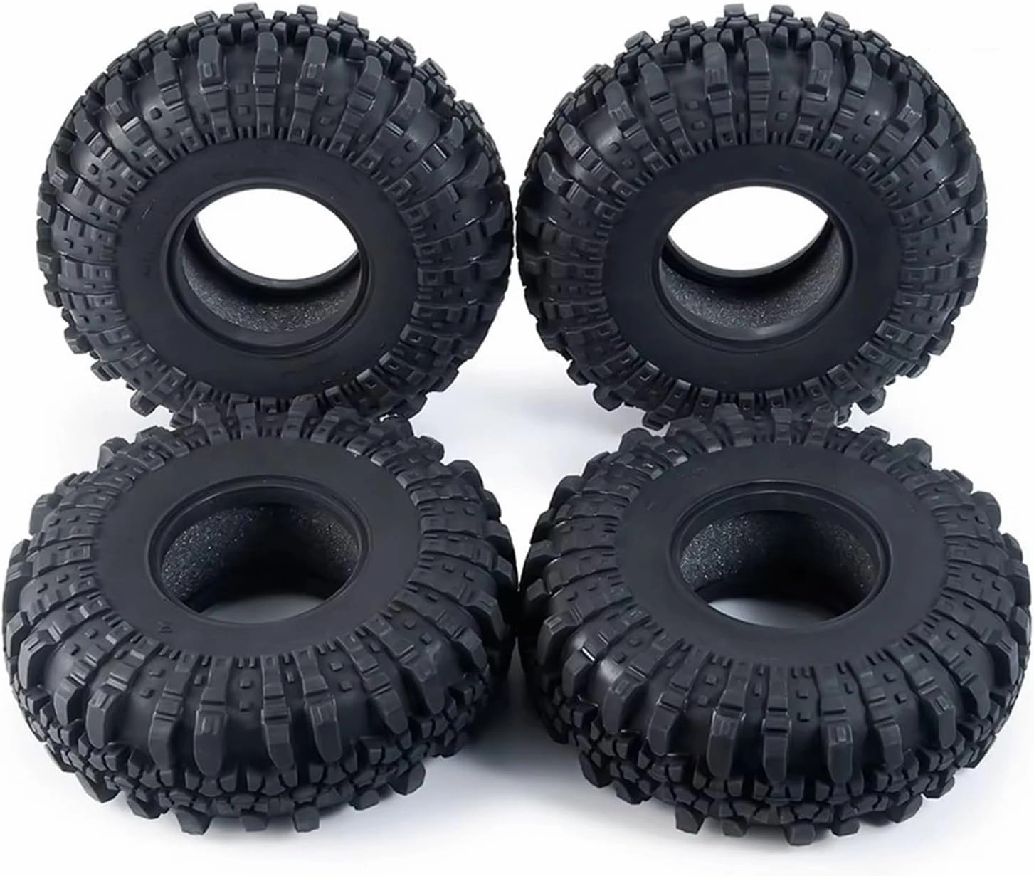 Rc Car Wheel Rim Tire Compatible with SCX10 D90 for TRX4 TF2 CC01 for Capra 1/10 RC Car Part 1.9 Inch Crawler Wheel Tires 108mm Diameter 42mm Width