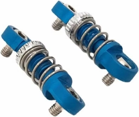 RC Shock Absorber Compatible With MINI-Q8 For MINI-Q9 1/28 RC Car Parts Metal Upgrade Modified Outer For Spring Shock Absorber(Blue)