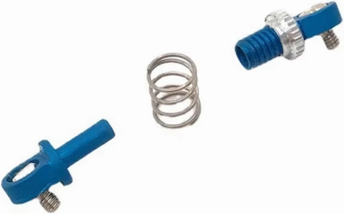 RC Shock Absorber Compatible With MINI-Q8 For MINI-Q9 1/28 RC Car Parts Metal Upgrade Modified Outer For Spring Shock Absorber(Blue)