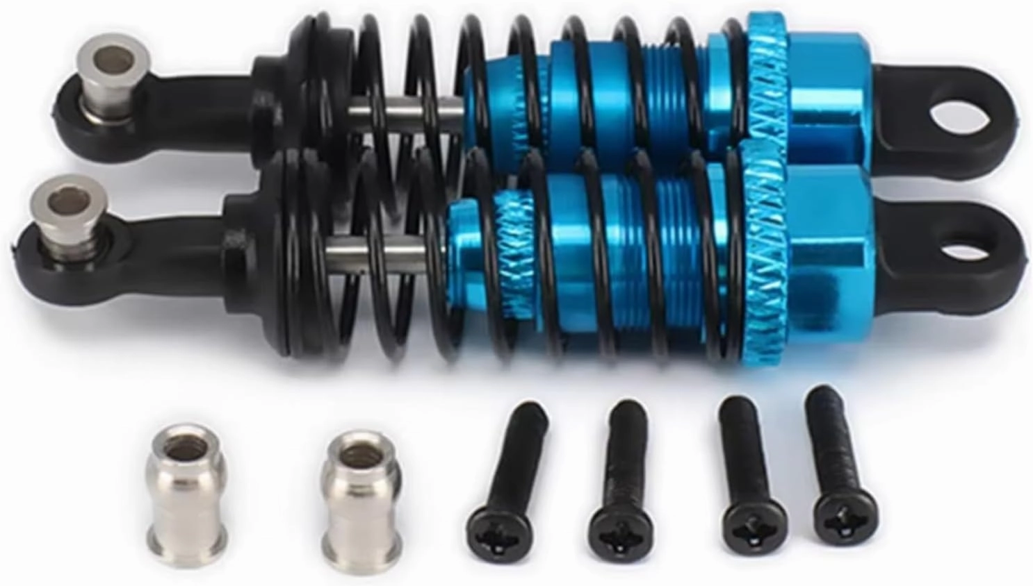Rc Shock Absorber For Hpi For Hsp For Traxxas For Losi For Tamiya For WLtoys A959 A969 A979 K929 1/18 2 Pcs Oil Adjustable 65Mm Shock Absorber Damper Blue Rc Car