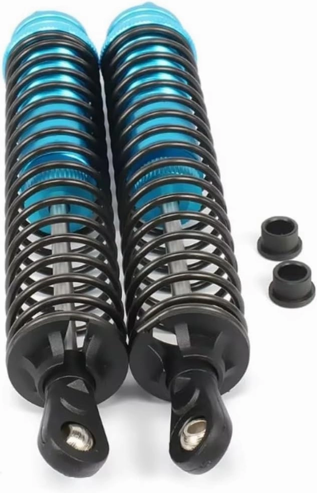 Rc Shock Absorber For Hsp For Hpi For Losi 1/8 2PCS 140mm Aluminum Shock Absorber Damper For Axial Rc Car Parts For Buggy Truck Oil Adjustable Upgraded Use(Blue)