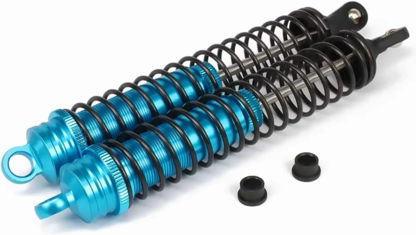 Rc Shock Absorber For Hsp For Hpi For Losi 1/8 2PCS 140mm Aluminum Shock Absorber Damper For Axial Rc Car Parts For Buggy Truck Oil Adjustable Upgraded Use(Blue)