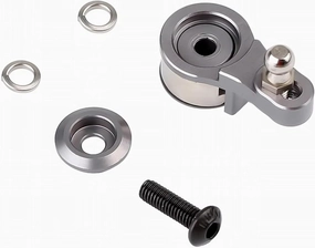 RC Upgrade Accessory Compatible with for traxxas for TRX4 TRX6 1/10 RC Crawler Car Upgrade Parts Aluminium 25T Adjustable Servo Horns Steering Saver Arm(Silver)