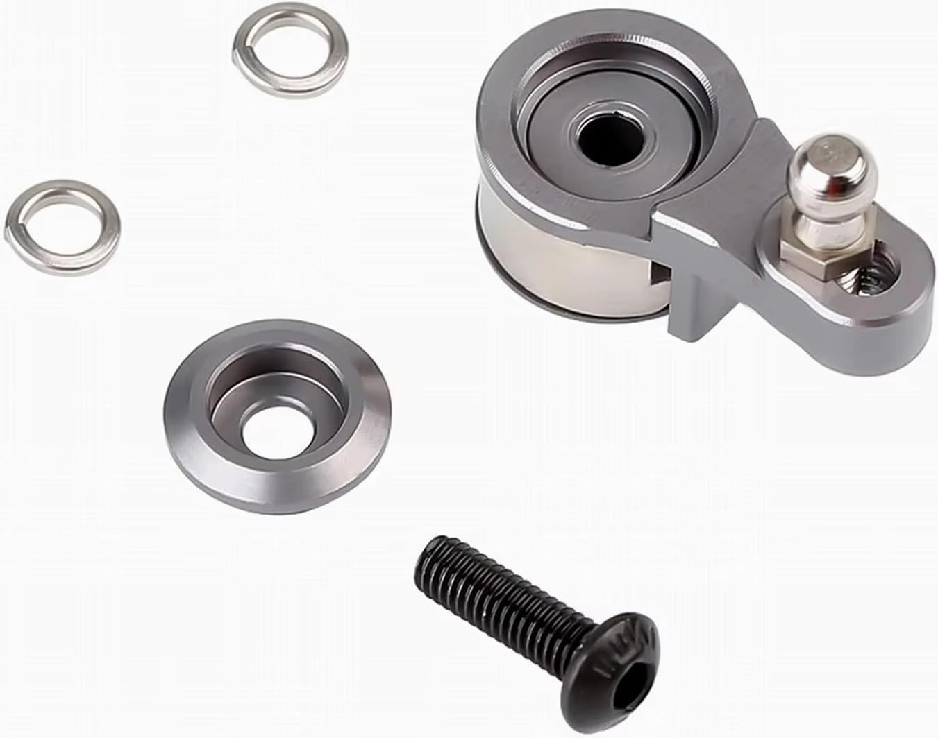 RC Upgrade Accessory Compatible with for traxxas for TRX4 TRX6 1/10 RC Crawler Car Upgrade Parts Aluminium 25T Adjustable Servo Horns Steering Saver Arm(Silver)