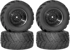 Rc Wheel Rim Tire for HBX for HAIBOXING 901 901A 903 903A 905 905A 12813 1/12 RC Car Spare Parts 4Pcs 97Mm Rubber Tire Tyre Wheel