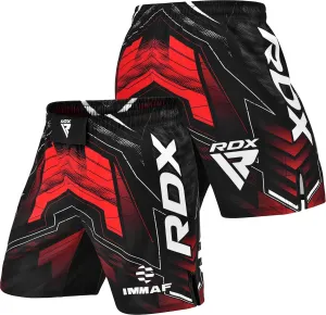 RDX IMMAF Approved MMA Shorts, Side Slits Design Suitable for MMA Boxing, Muay Thai, Kickboxing Gym Workout