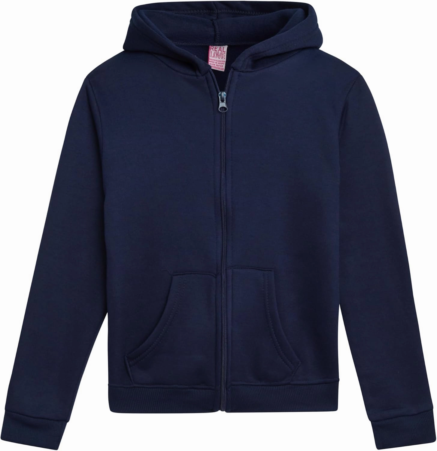 Real Love Girls' Jogger Set - 4 Piece Soft Fleece Full Zip Up Hoodie and Jogger Pants for Girls (7-16)