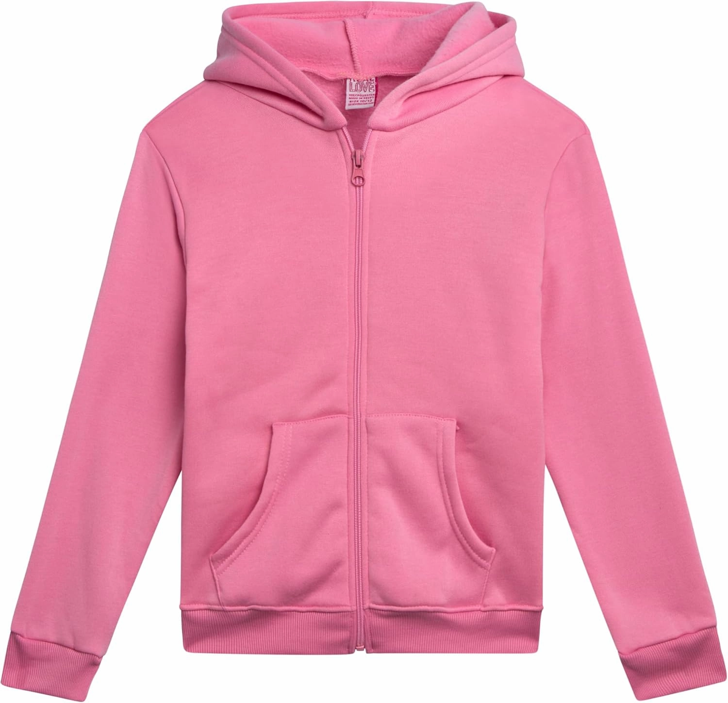 Real Love Girls' Jogger Set - 4 Piece Soft Fleece Full Zip Up Hoodie and Jogger Pants for Girls (7-16)