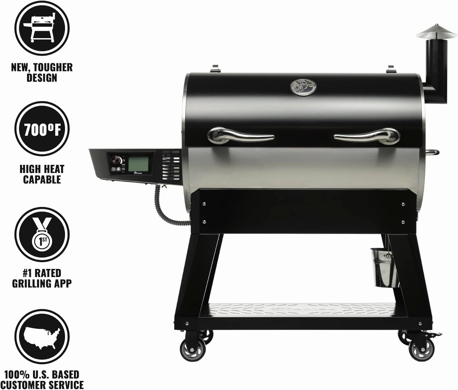 recteq Pellet Smoker Grill Flagship 1100, Wood Pellet Grill Smoker, Outdoor Grills & Smokers, Wi-Fi enabled, 1100 Sq. In. Cooking Area, 40 lbs Hopper
