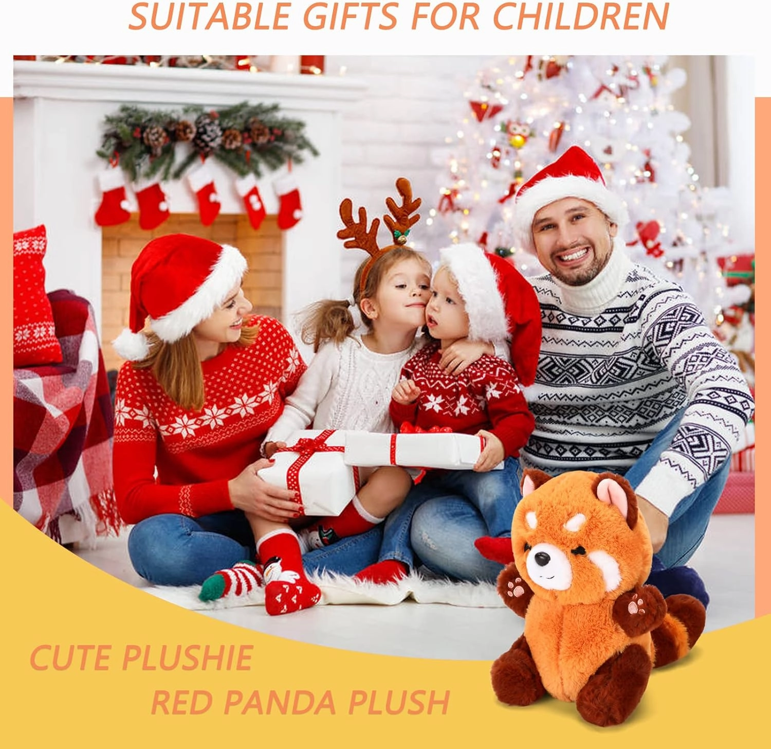 Red Panda Stuffed Animal Cute Plush Toy Plushie Christmas Birthday Valentine's Day Gift for Girlfriend Kids 9" Red Panda Stuffed Animals