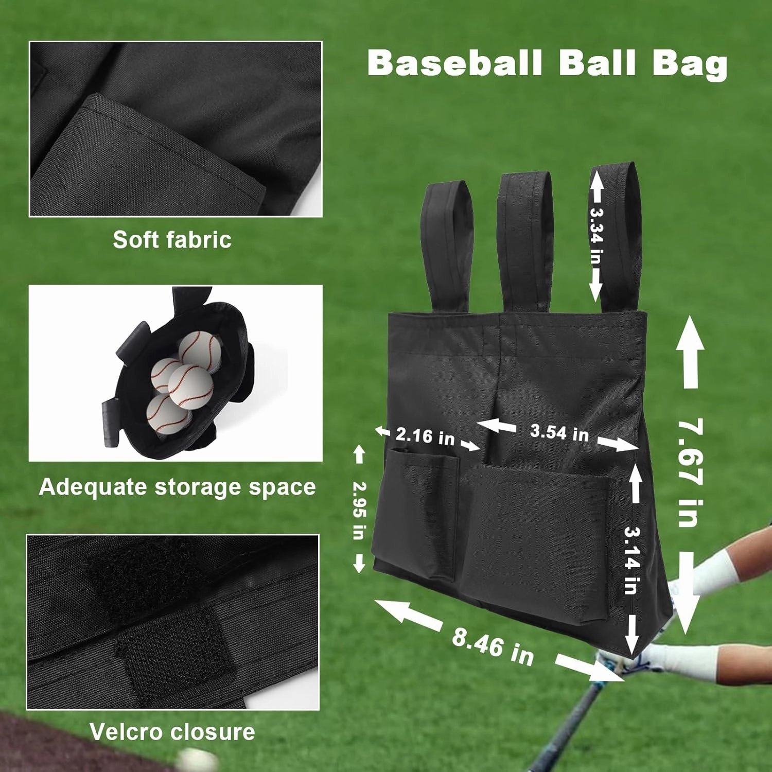 redgino 5Pcs Men’s Baseball/Softball Umpire Gear Shirt Ball Bags Clicker Hat Brush Referee Accessories Sets Jersey Kit