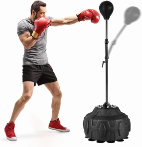 Reflex Bag Boxing,Adjustable Standing Punching Bag | Speed Ball Floor Standing Boxing Equipment for Fitness Training Home Gym