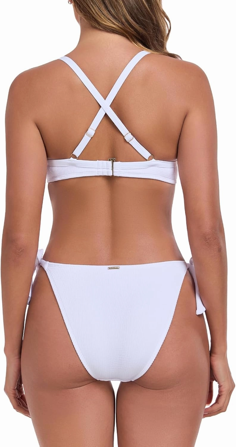 RELLECIGA Women’s Bikini Set High Cut Two Piece Swimsuit Push Up Underwire Bathing Suits