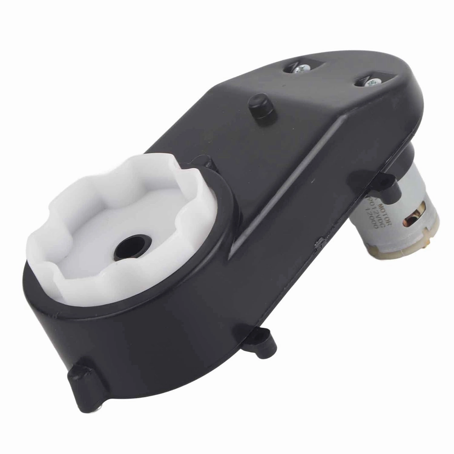 RS390 Electric Motor 6V /12V 12000‑20000RPM for Children Car Gear Box, Sturdy Metal Gear, Low Noise Toy Car Gearbox, 4 Types Gear Box to Choose (12V12000 RPM)