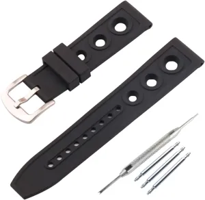Rubber Replacement Watch Band for Breitling Superocean Watches with Buckle