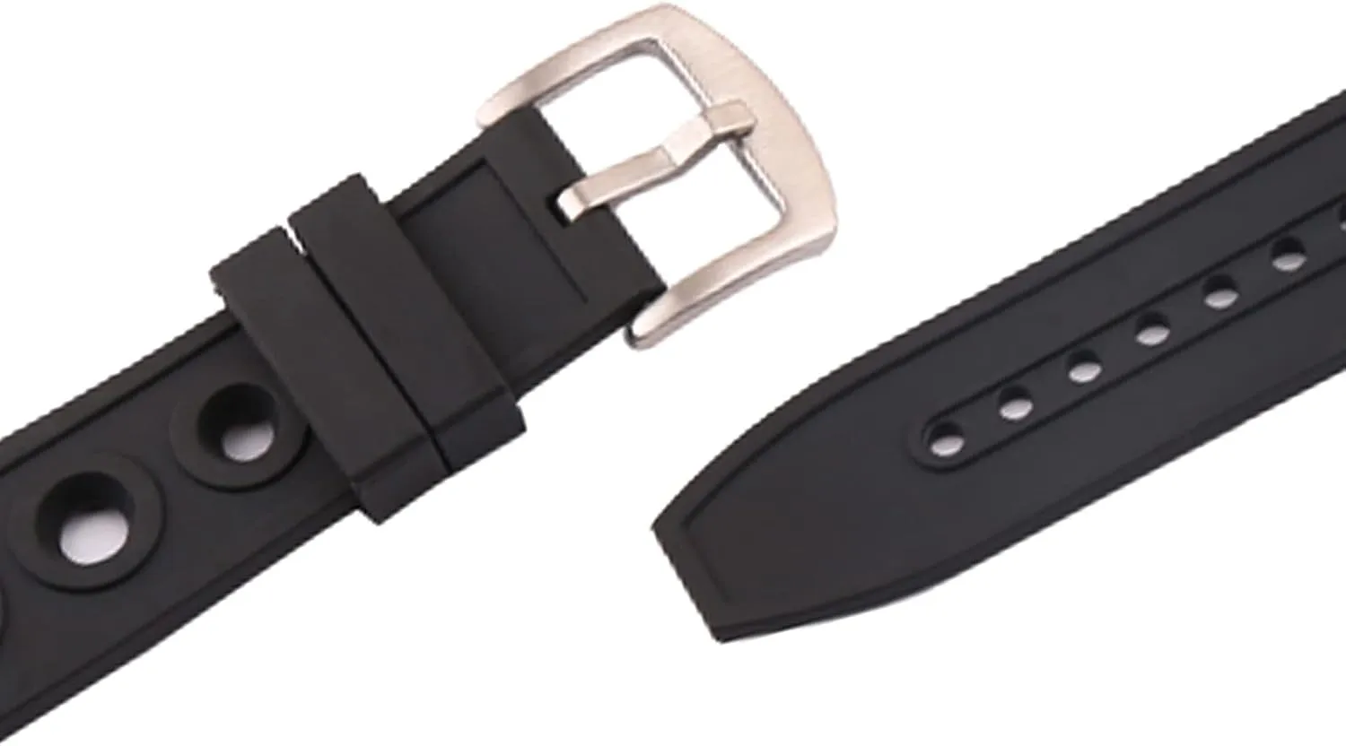 Rubber Replacement Watch Band for Breitling Superocean Watches with Buckle