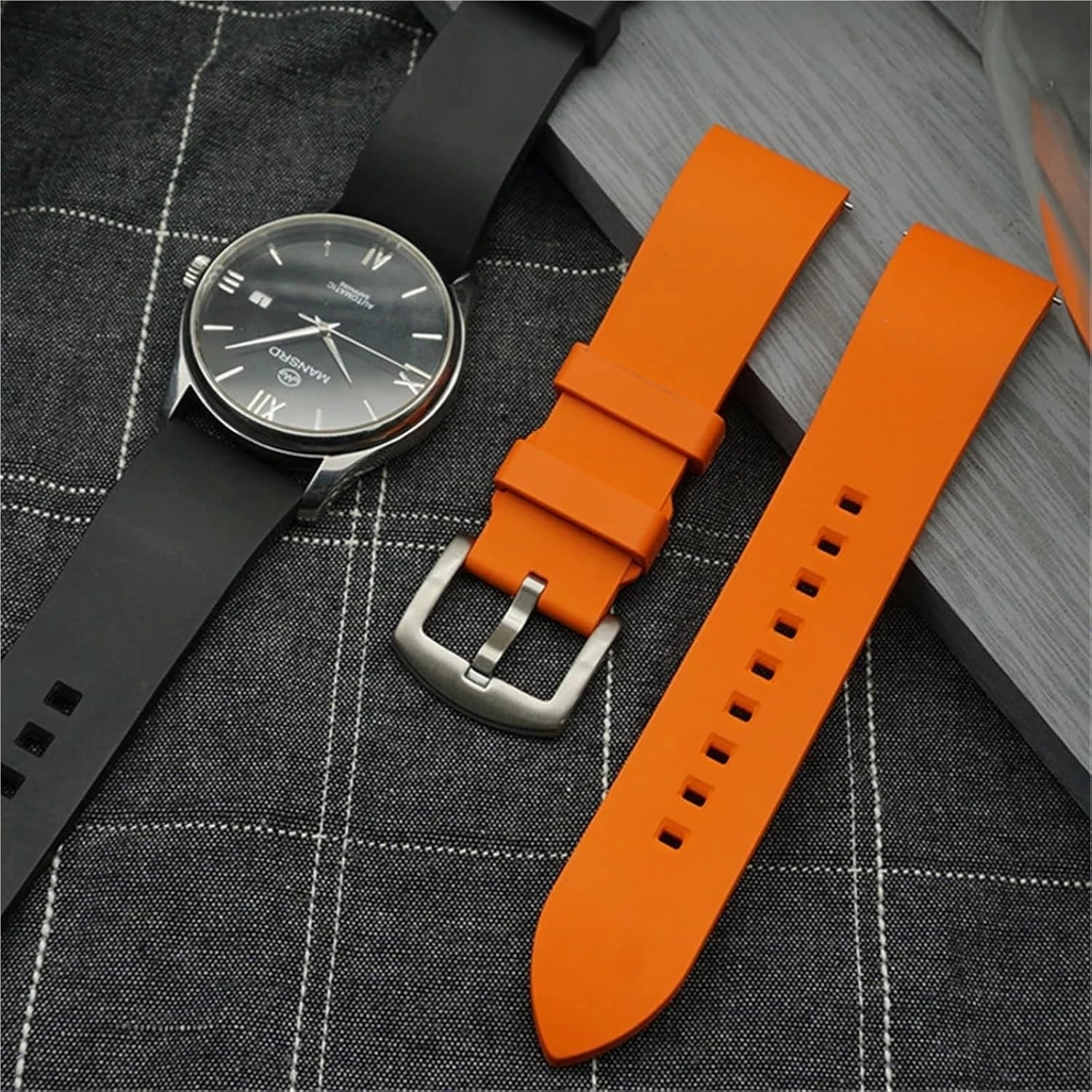 Rubber Watch Strap Quick Release 18 19 20 21 22 23 24mm For Each Brand Diving Watches Band Quick Release