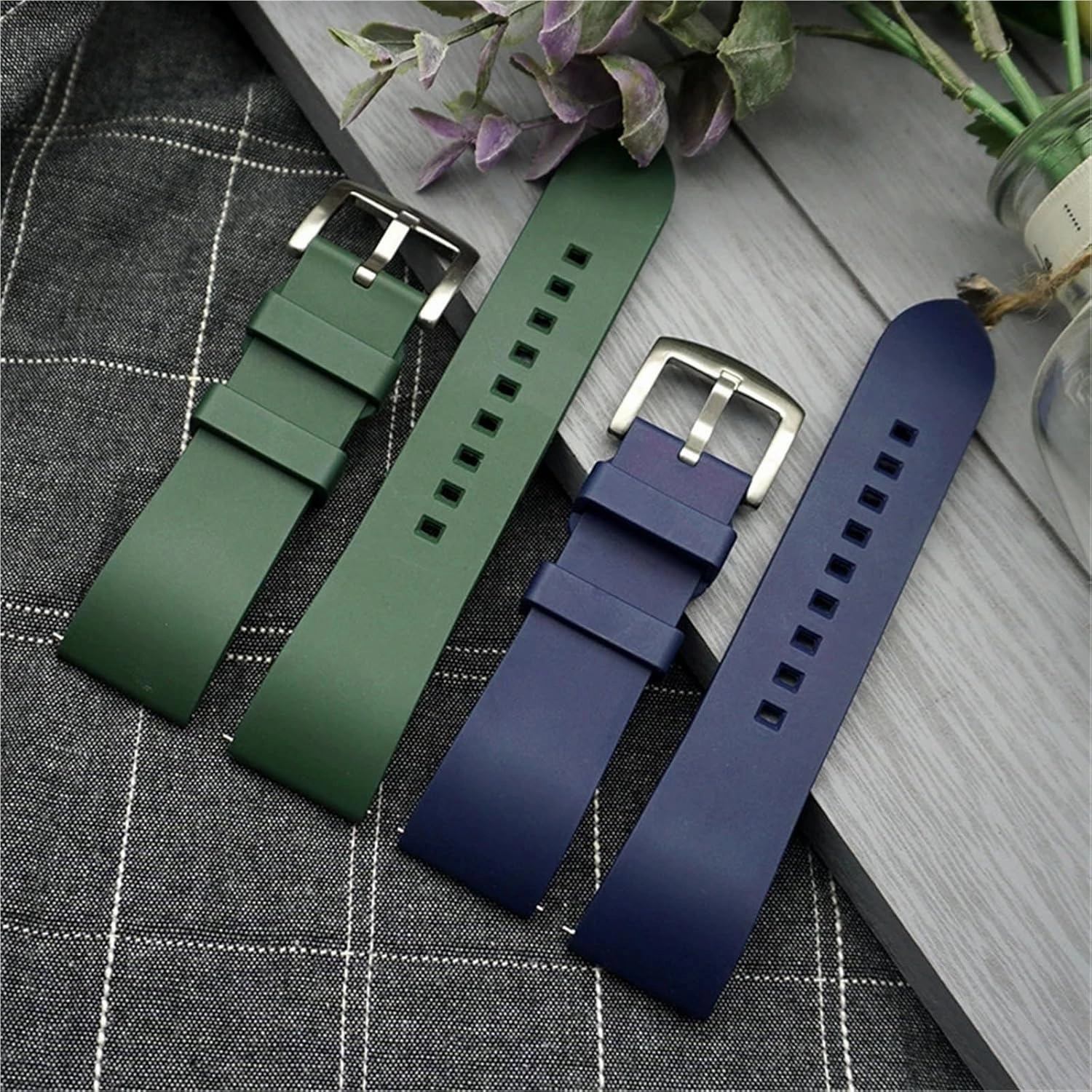Rubber Watch Strap Quick Release 18 19 20 21 22 23 24mm For Each Brand Diving Watches Band Quick Release