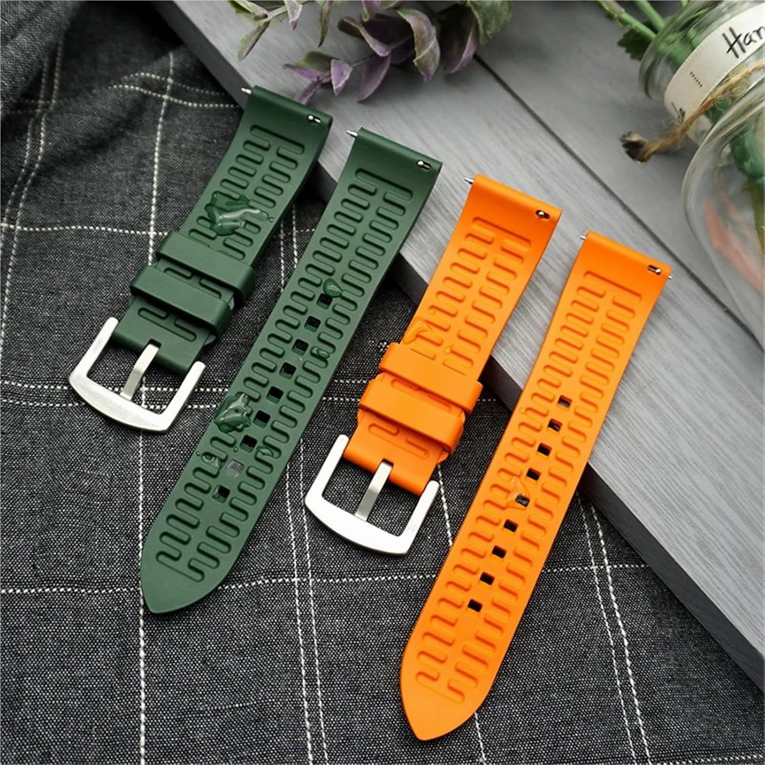Rubber Watch Strap Quick Release 18 19 20 21 22 23 24mm For Each Brand Diving Watches Band Quick Release
