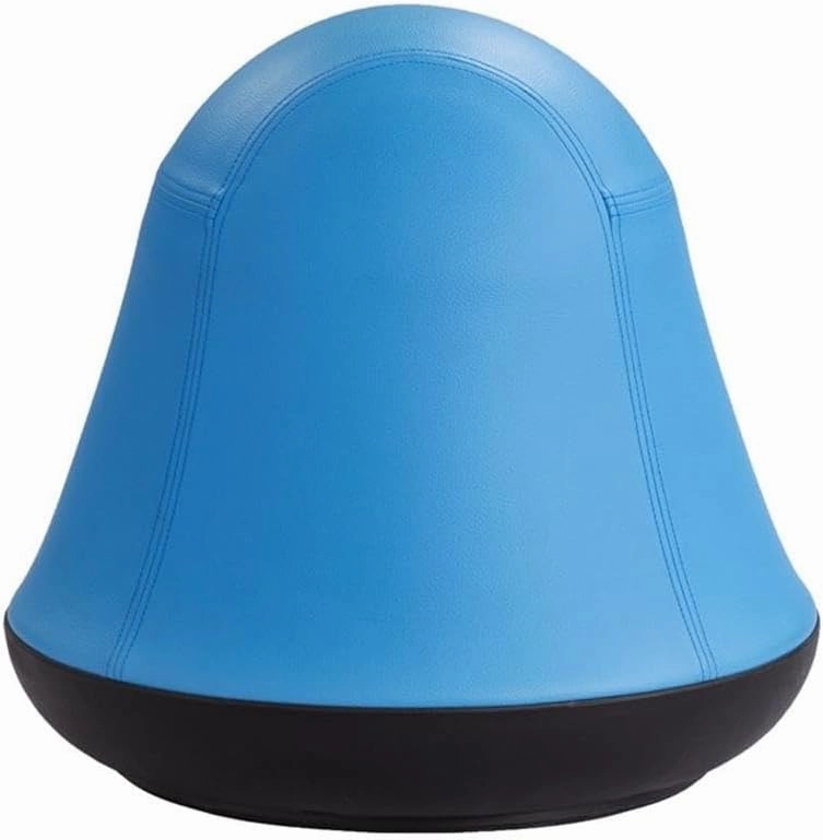 Safco Runtz Swivel Ball Chair for Kids, Anti-Burst, Exercise Ball Chair, 360° Rotation, Supports Movement, Better Posture and Balance, Blue