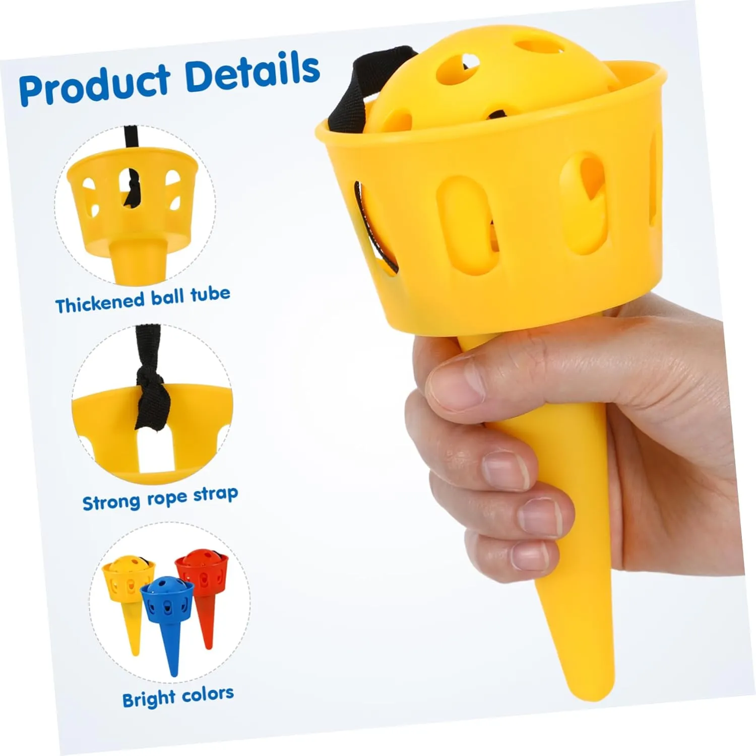 SAFIGLE 6 Sets Kids' Scoop Ball Game 8 Balls Interactive Catch Game Ideal for Playtime