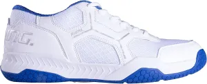 Salming Rival Men's Squash Shoes (White/Supersonic) & Black/White Colors (Squash, Racquetball, Volleyball, Floorball)