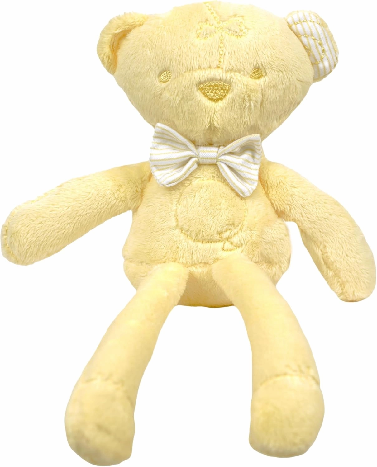Sammy The Lemon Yellow Bear Soft Stuffed Animal for Newborns Babies and Toddlers, Cuddly and Lovable Plush Toy 12 Inches