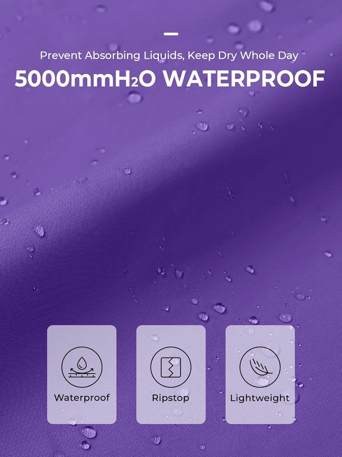 SaphiRose Women's Waterproof Rain Jacket Lightweight Raincoat Hooded Windbreaker Trench Coat