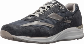 SAS Journey Mesh - Shoes for Men - Suede and Mesh Uppers - Cushioned Tongue - Textile Linings - Lightweight Blue 12 WWW - Triple Wide (3E)