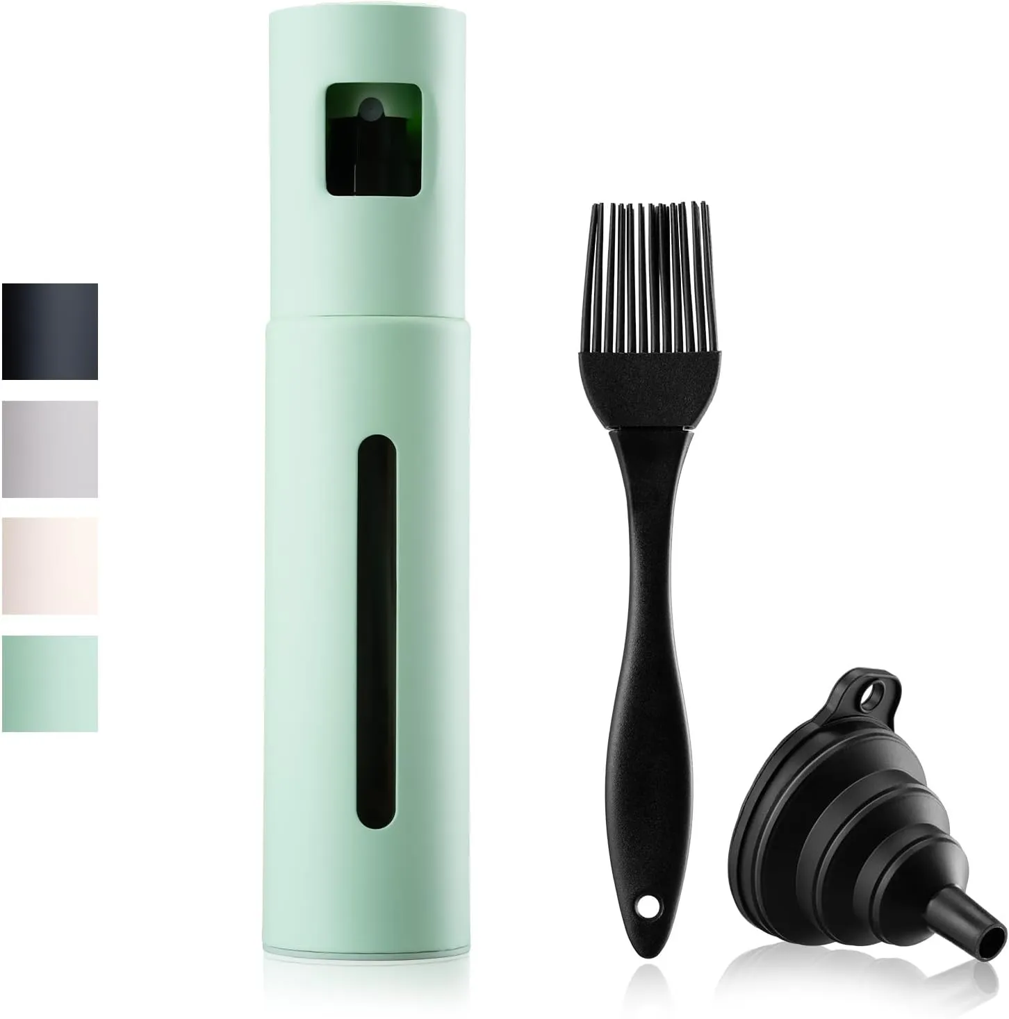 Schmidt & Kramer Oil Sprayer for cooking I Premium Stainless Steel and Glass Oil Mister for Healthy Cooking I Practical Sprayer for Precise Dosage, Suitable for All Cooking Oil (Mint)