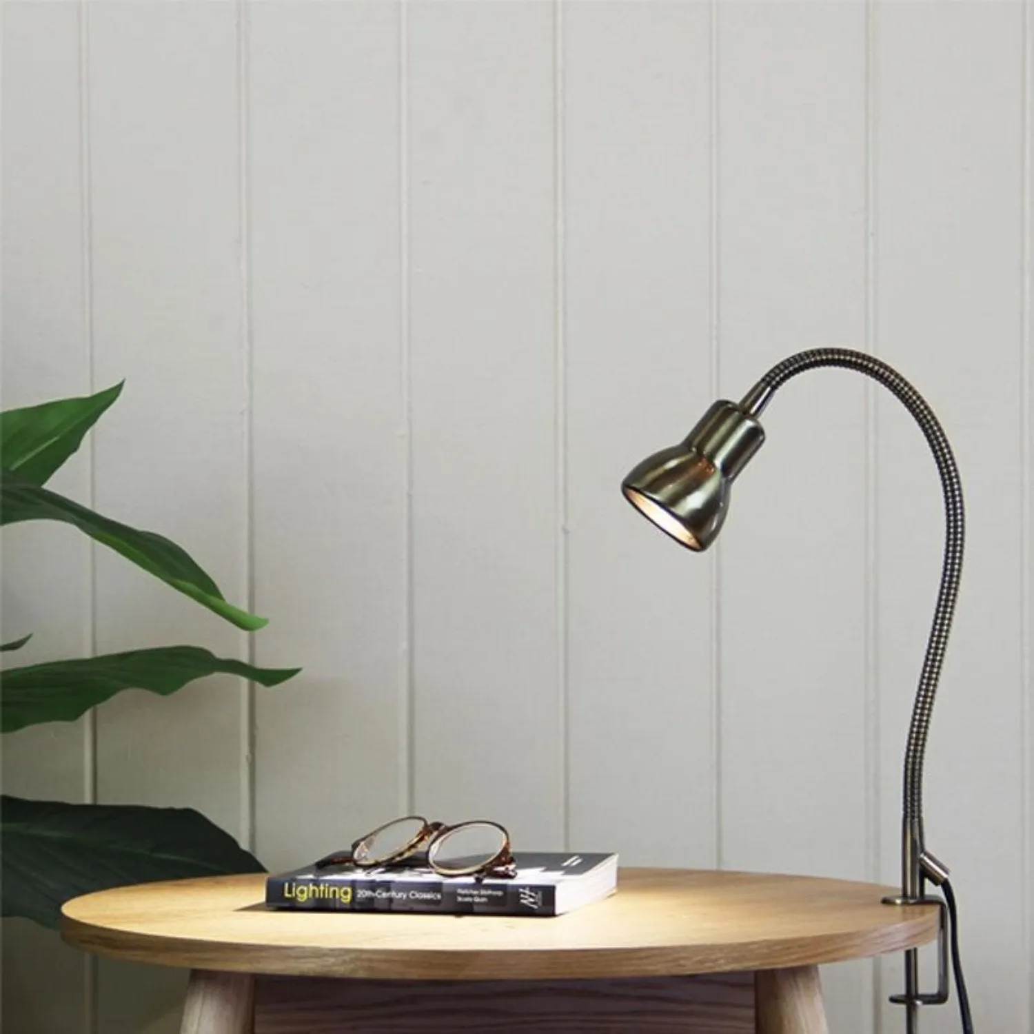 Scope Clamp Lamp Adjustable Goose Neck GU10 AB/BC/WH/BK Oriel Lighting SL98431