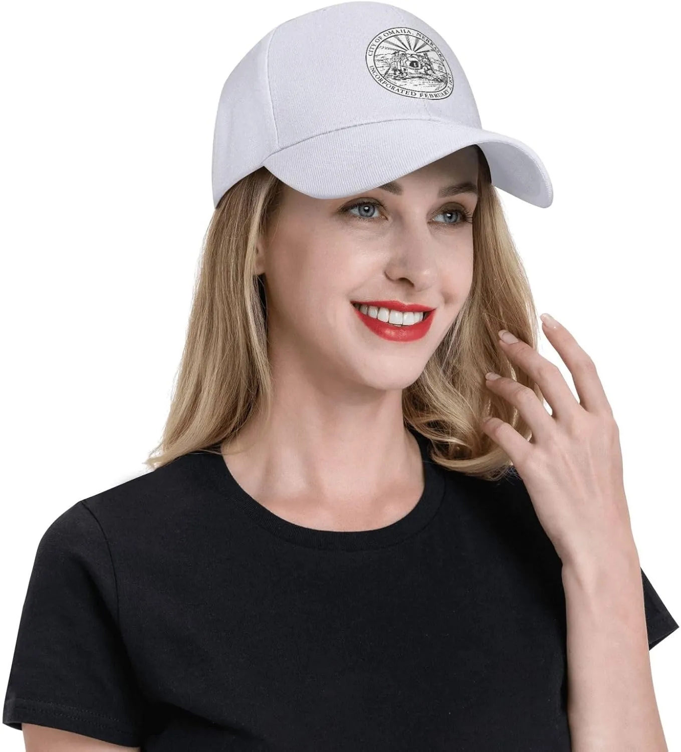 Seal of Omaha, Nebraska Baseball Cap for Men Women Golf Dad Hat Adjustable Black Ball Cap