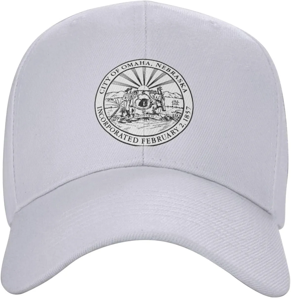 Seal of Omaha, Nebraska Baseball Cap for Men Women Golf Dad Hat Adjustable Black Ball Cap