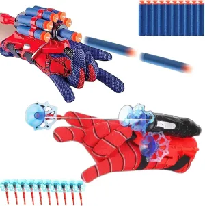 Set of 2 Kids Spider Web Shooterm, Spiderman Toy Fun Decoration Kids Educational Toy Wrist Launcher, Spider Hero Cosplay Costume Prop Launcher Wrist Toy Gift