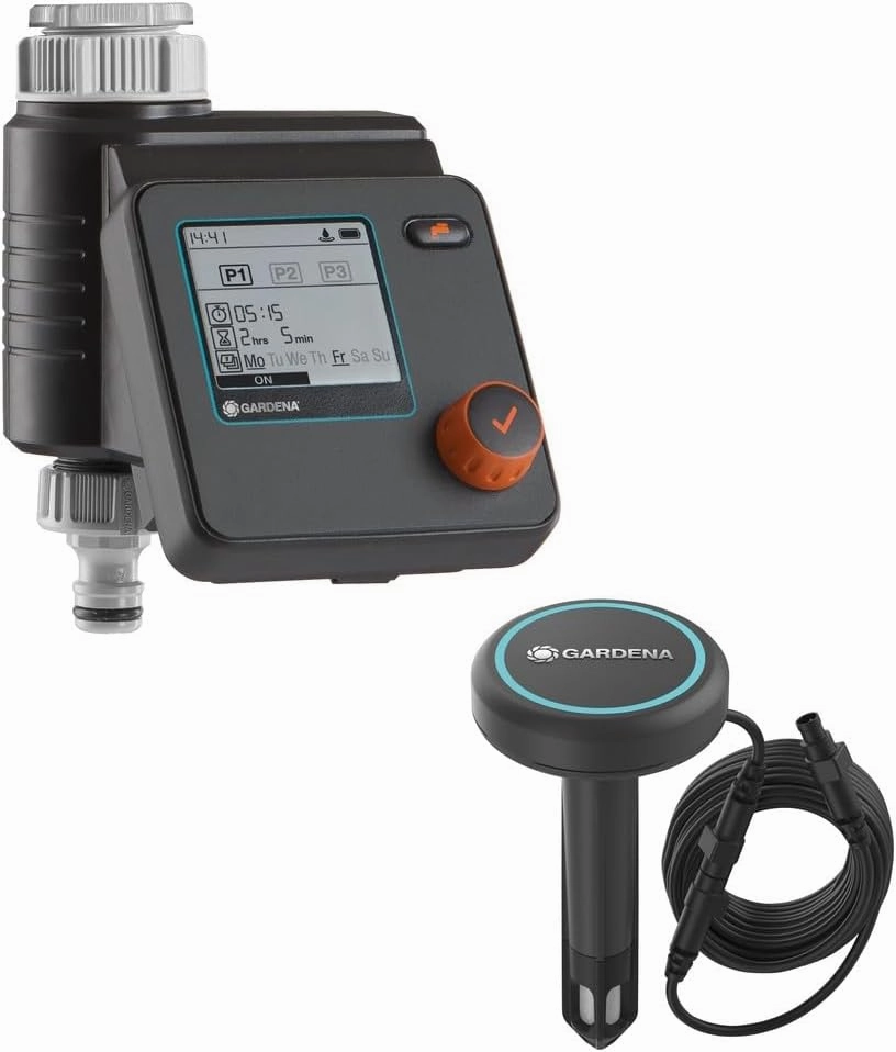 Set Water Control Select with Soil Moisture Sensor, Tap connector 26,5mm (G 3/4"), Adapter 1"-3/4", 1 x Adapter 3/4"-1/2