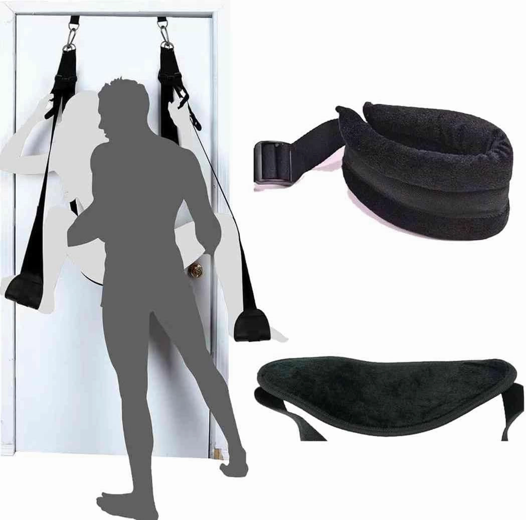 Sexy Swing for Ceiling Door Sex Swing Accessories for Adults Couples Sex Slingshot Swing for Couples Over the Door Hold 400 Pounds Frequent Flyer Door Swing Adult Pure Romance Sex BDSM Set Toy Sweater