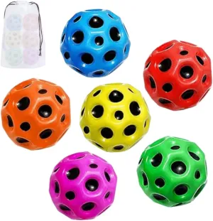 Shadow Moon Galaxy Ball | Bouncy Balls for Kids | Pop it Ball Rubber Ball Moon Ball Bouncy Ball Gravity Ball Reaction Ball MoonBall Astro Ball Bouncing Ball | 1 Set 6PCS Bouncy Balls   Bag
