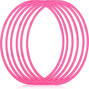 Shappy 6 Pcs Exercise Hoop Detachable Adjustable Plastic Toy Playground Toys Colored Hoop Circles for Teens Games Gymnastics Dog Agility Equipment Party Decor