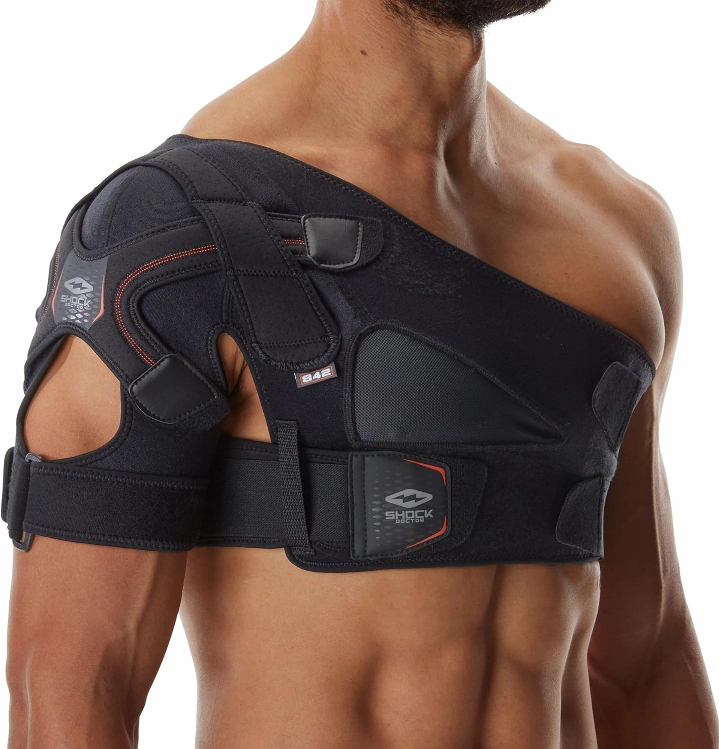 Shock Doctor Shoulder Brace for Men, Shoulder Support Brace, Prevents & Promotes Healing from AC Sprains, Rotator Cuff Shoulder Brace & Moderate Separations, Rotator Cuff Support Brace