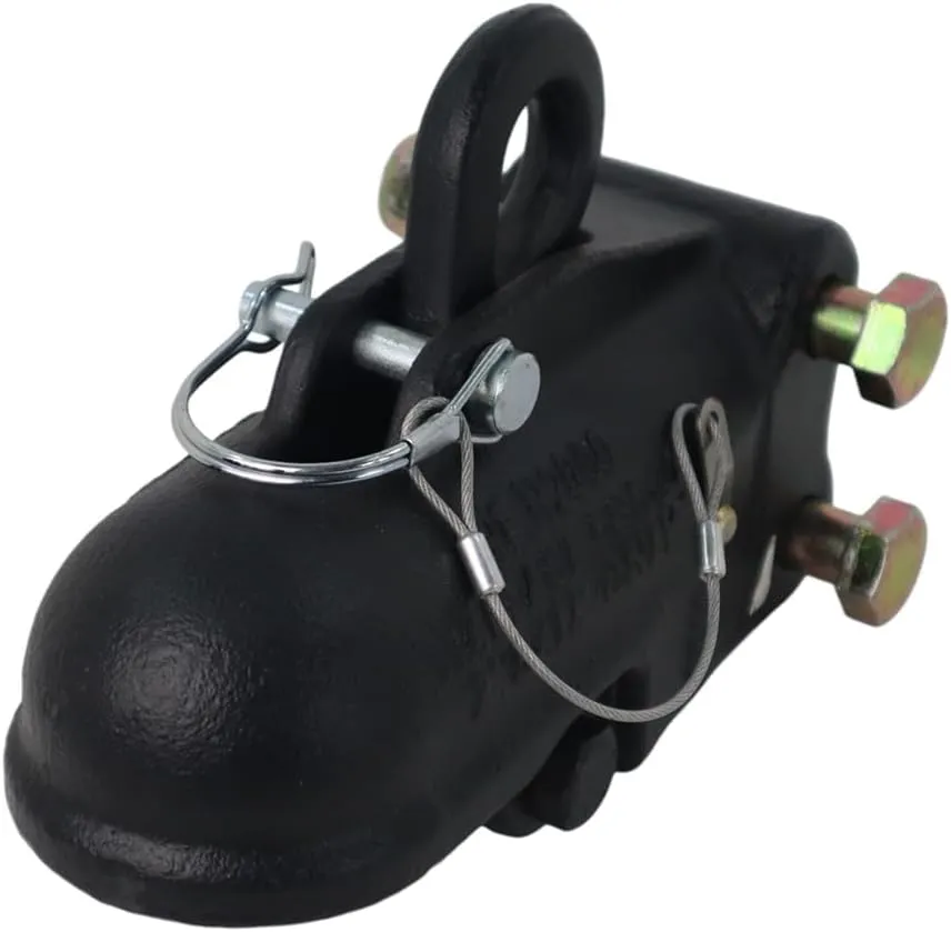 Shocker Hitch Wallace Auto Locking Trailer Coupler 2" Ball - Channel Mount - 12,000 lbs