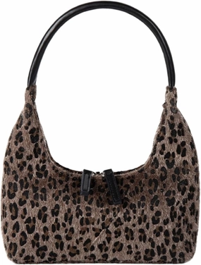 Shoulder Handbag，Korean Styles Plush Bag Leopards Print Retro Handbag for Fashion Women Unique Pattern Evening Bag for Party Cocktail