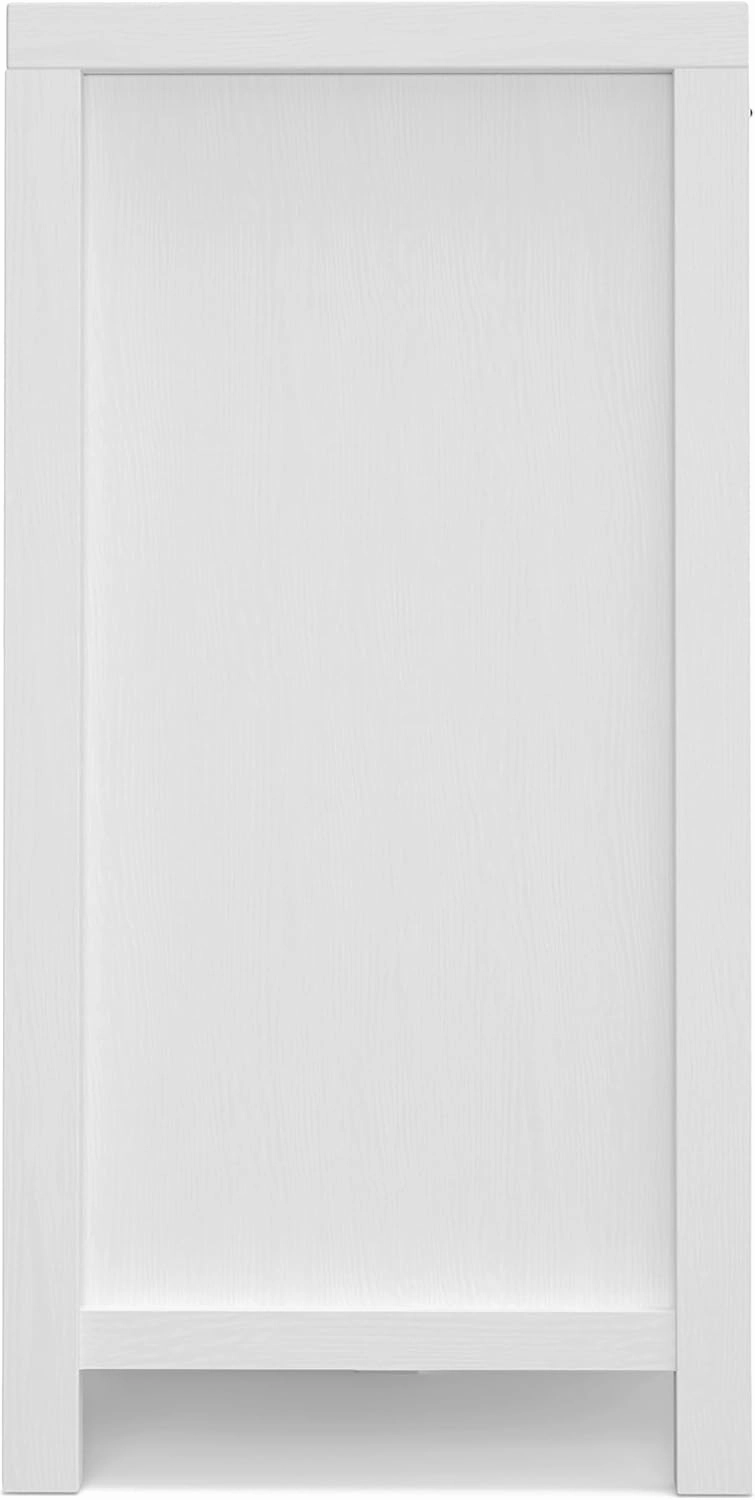 SIMPLIHOME Hollander Buffet - 54 inch Wide Solid Wood 3-Door Sideboard Buffet in White, Contemporary Storage Cabinet for Dining Room or Kitchen with Adjustable Shelves and Metal Handles