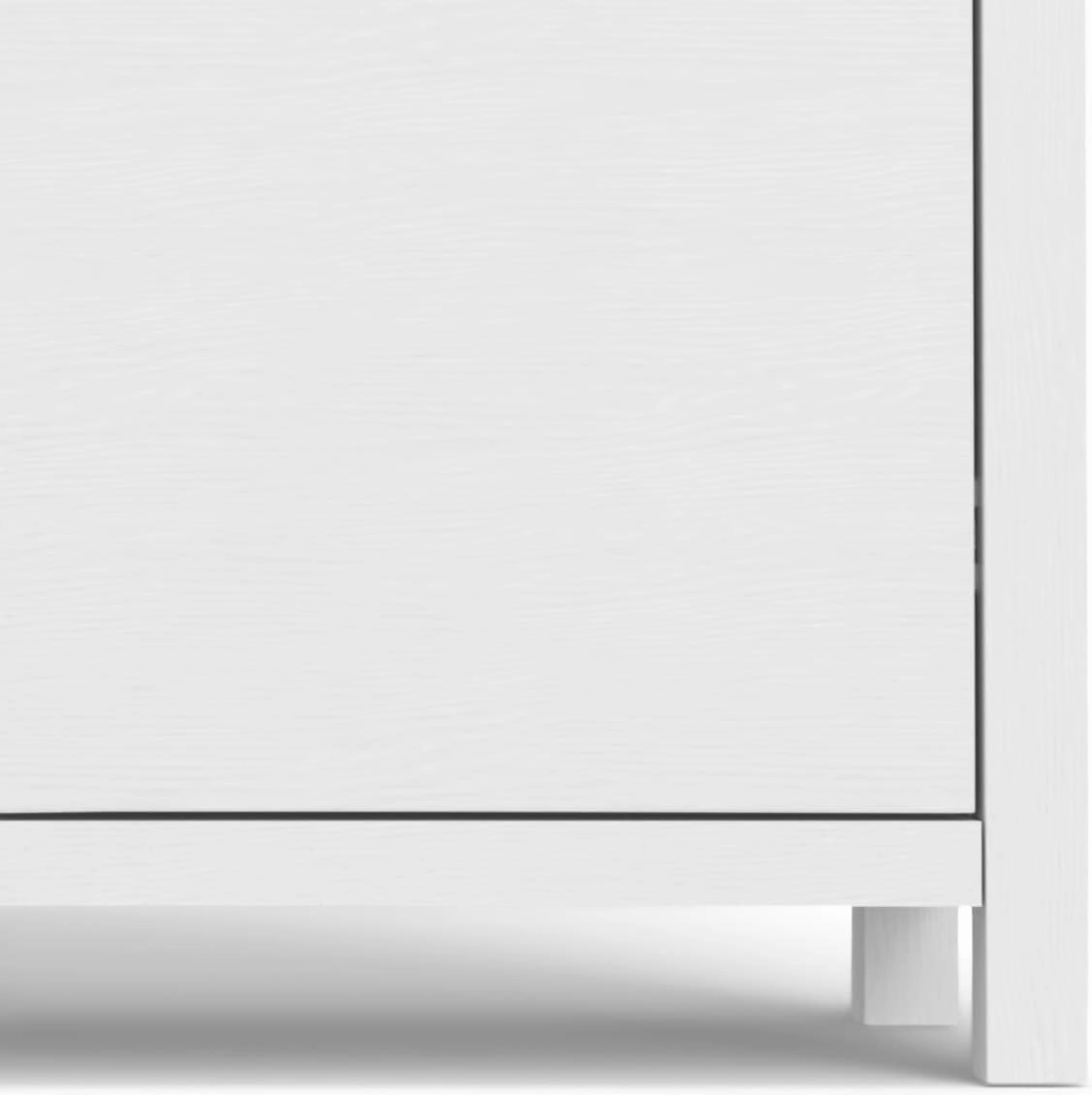 SIMPLIHOME Hollander Buffet - 54 inch Wide Solid Wood 3-Door Sideboard Buffet in White, Contemporary Storage Cabinet for Dining Room or Kitchen with Adjustable Shelves and Metal Handles